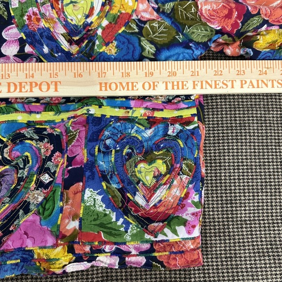 Sandy Starkman Patchwork Blazer Bright Quilt Jacket Womens Medium  Festival VTG - Picture 11 of 12